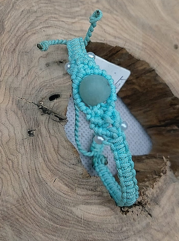 Bracelet " Macramé Bleuté"