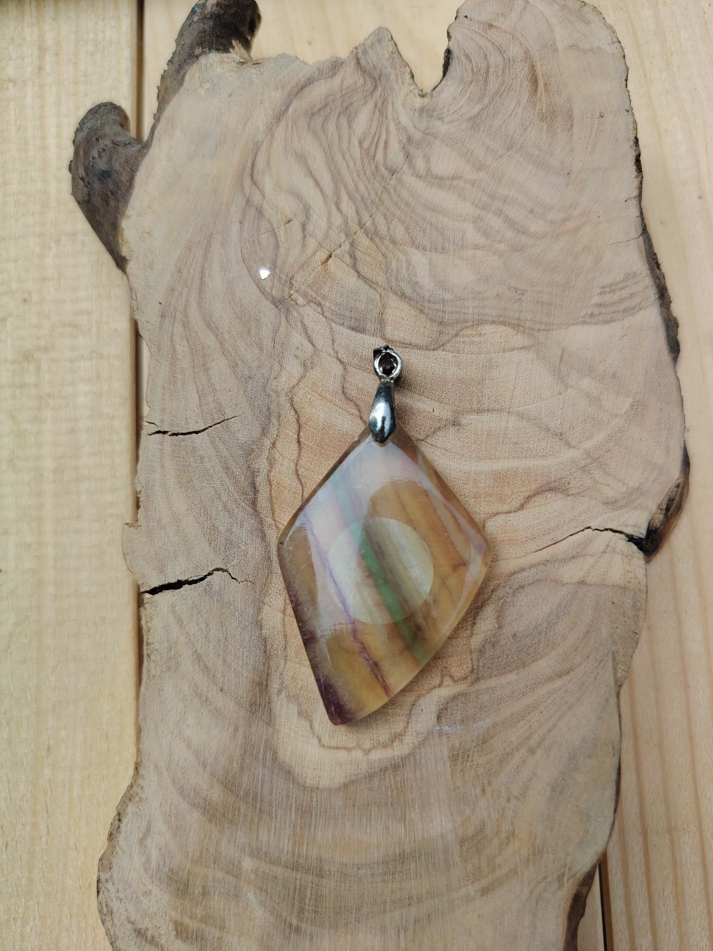 Pendentif "Fluorite violine"