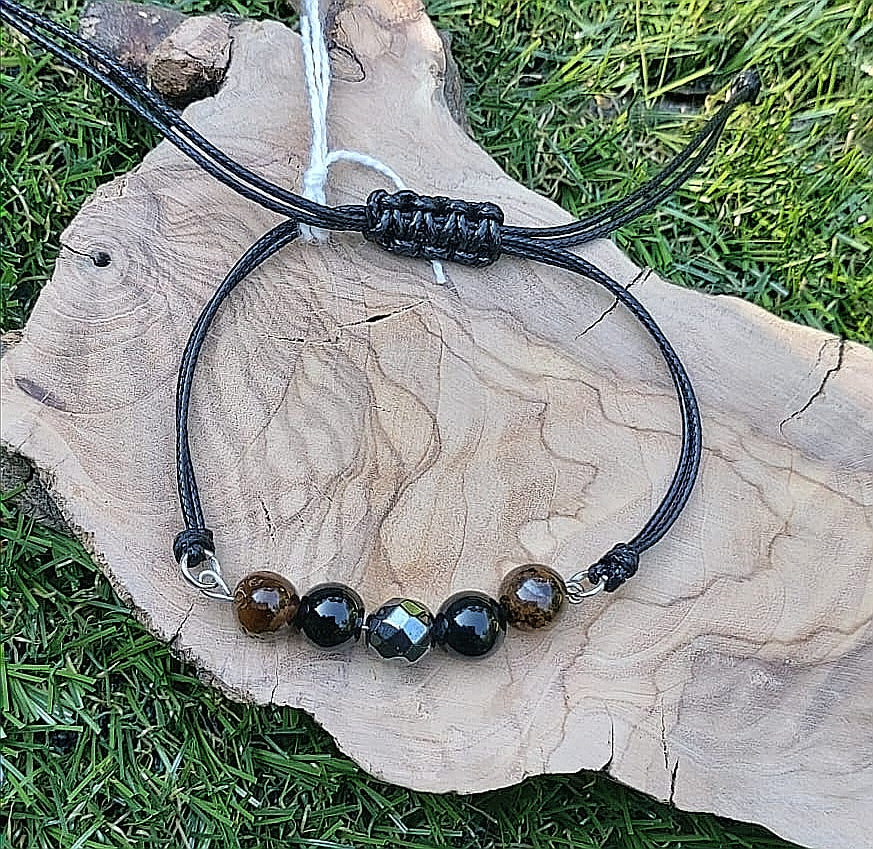 Bracelet "Triple Protection" cuir