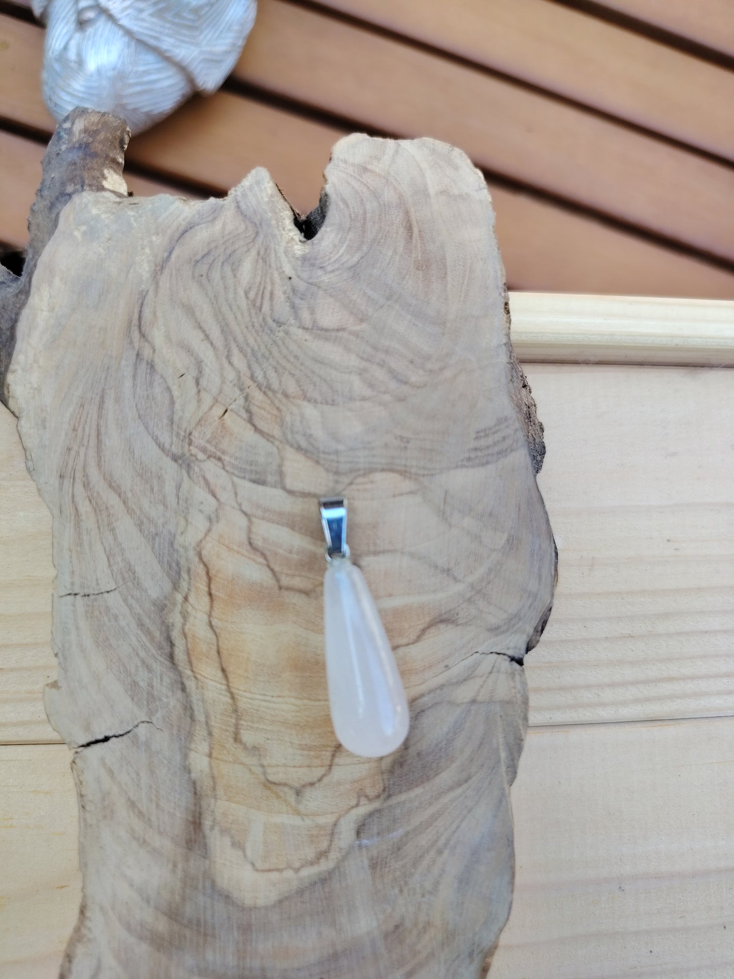 Pendentif "Goutte Rose"