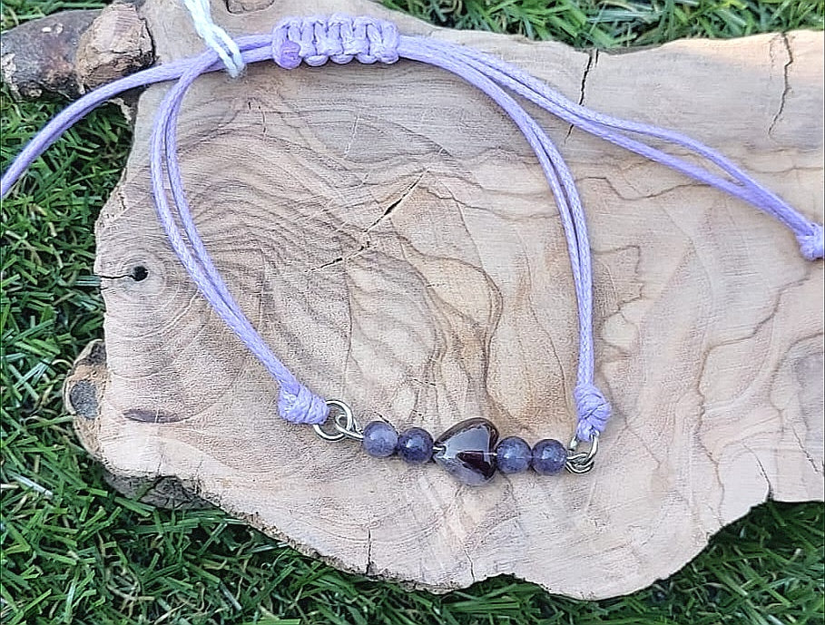 Bracelet "Coeur Violette"