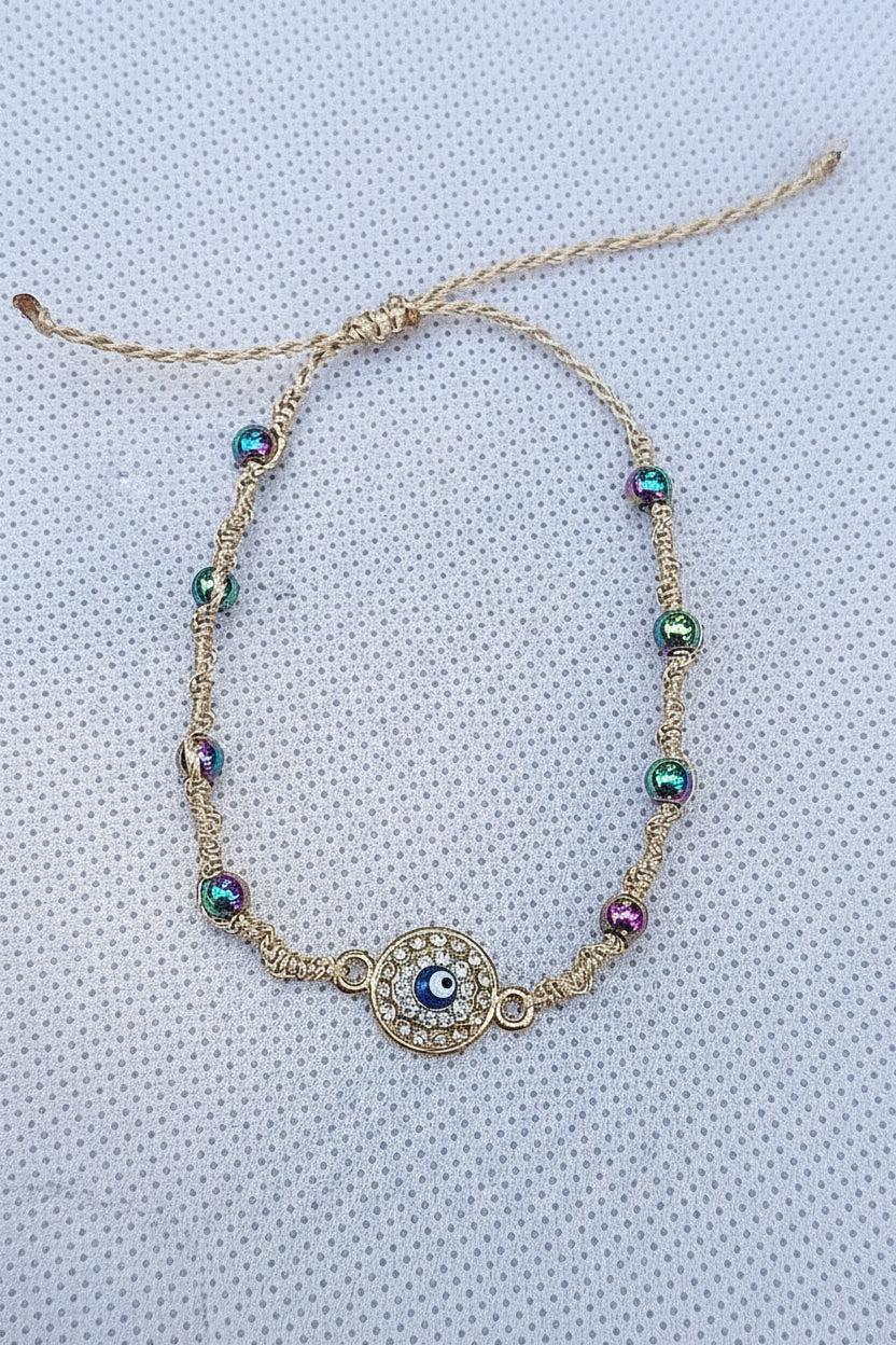 Bracelet "Oeil hématite coloré"