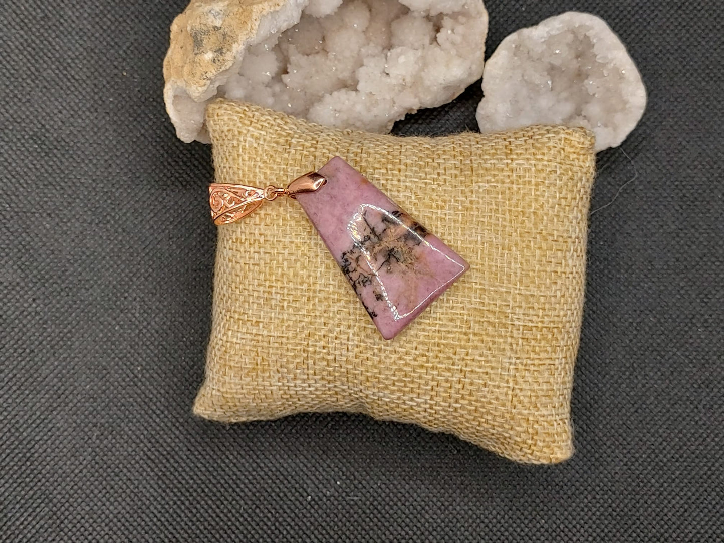 Pendentif "Rhodocrosite"