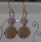 Boucles d'oreilles "perle rose"