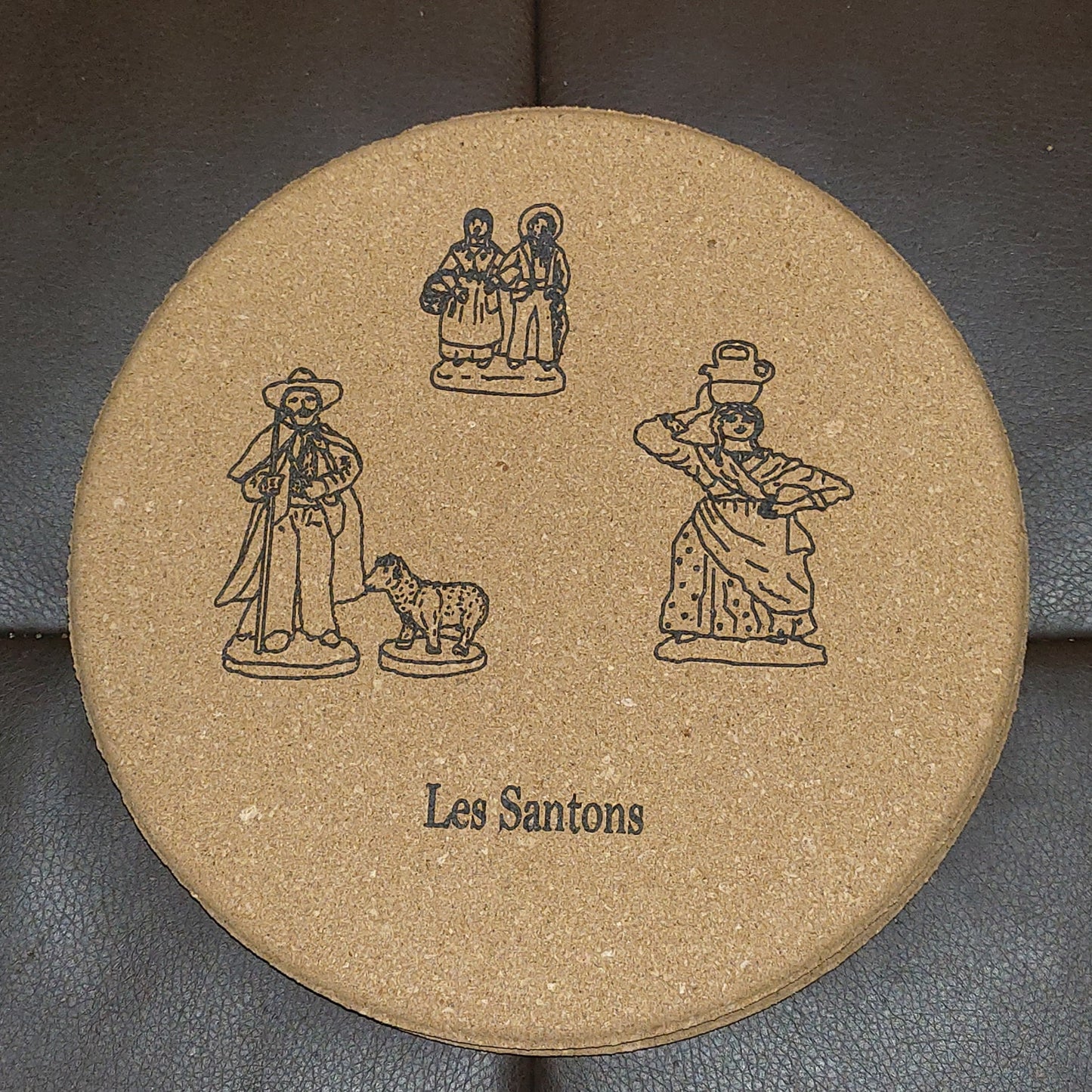 Dessous de platen  liège "Les Santons"
