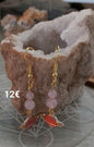 Boucles d'oreilles #planète rose "