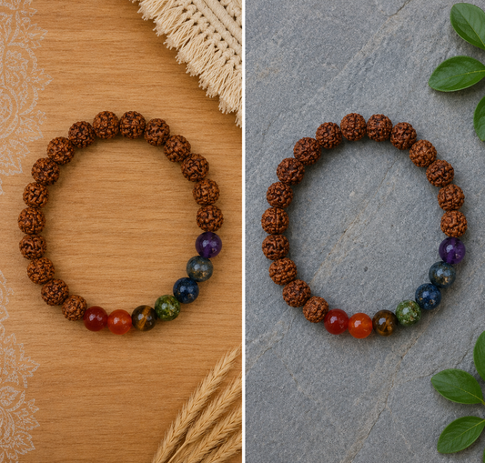 Bracelet " Rudraksha chakras"