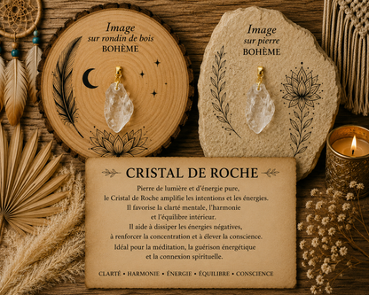 Pendentif "Cristal de roche" Neutre