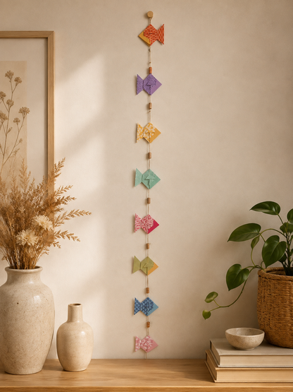 Origami Suspension "Poissons Colorés"