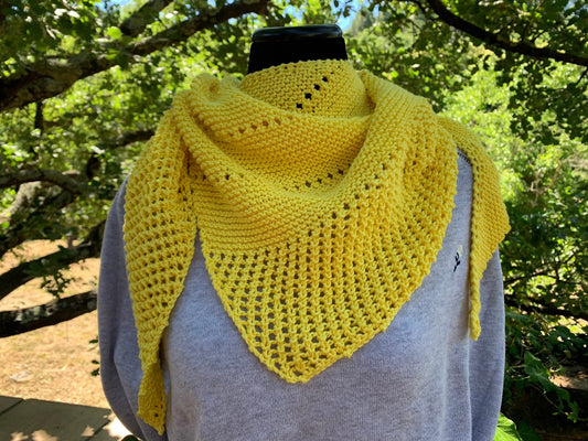 Chèche jaune "ensoleillé"
