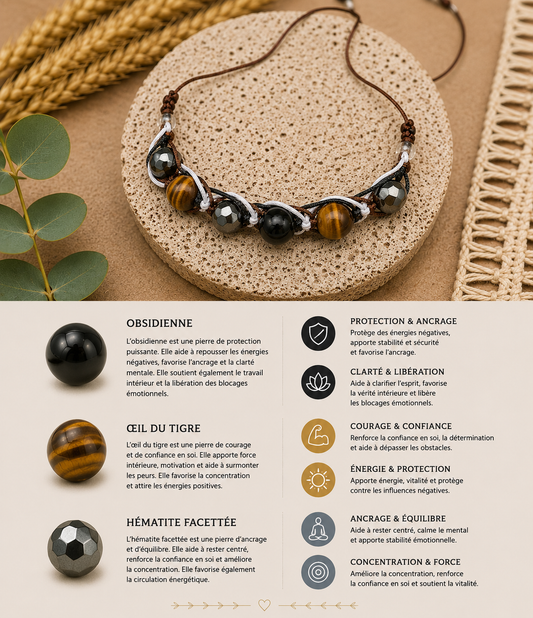 Bracelet "Macramé Protection"