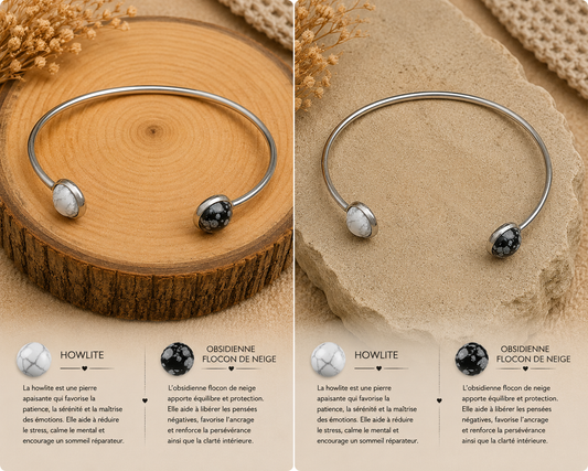 Bracelet "Jonc Neigé"