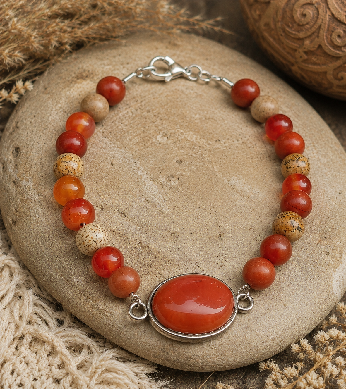 Bracelet " Jaspe Rouge"