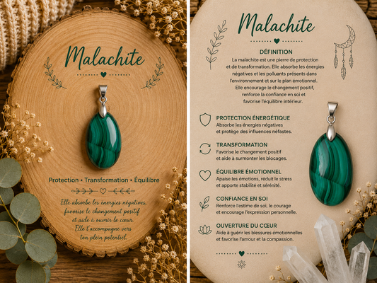 Pendentif "Malachite"