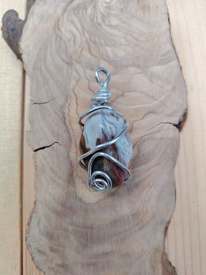 Pendentif "Jaspe Polychrome"