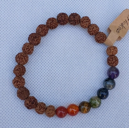 Bracelet " Rudraksha chakras"