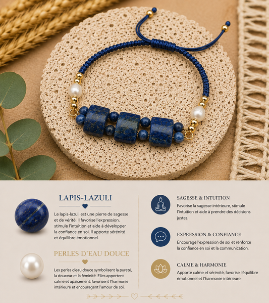 Bracelet "Lapis-lazuli"
