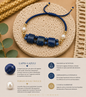 Bracelet "Lapis-lazuli"