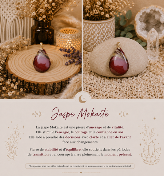 Pendentif "Jaspe-Mokaite"
