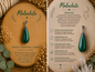 Pendentif " Goutte verte"