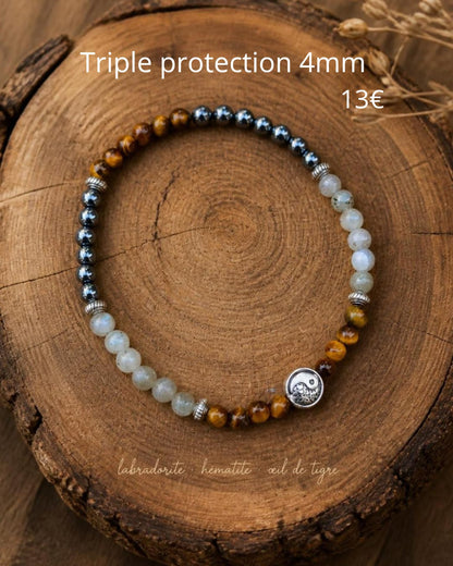 Bracelet "Triple Protection" 4mm