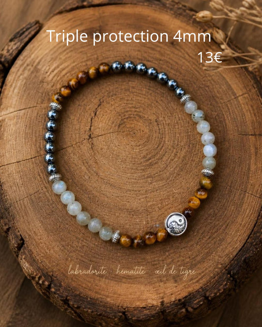 Bracelet "Triple Protection" 4mm