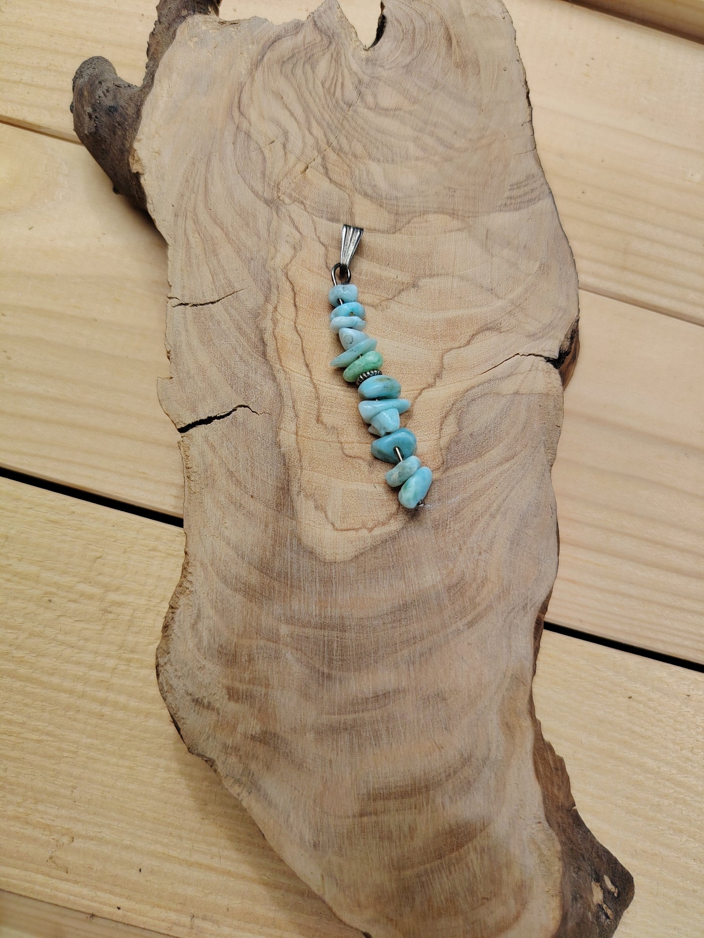 Pendentif "Chips Larimar"
