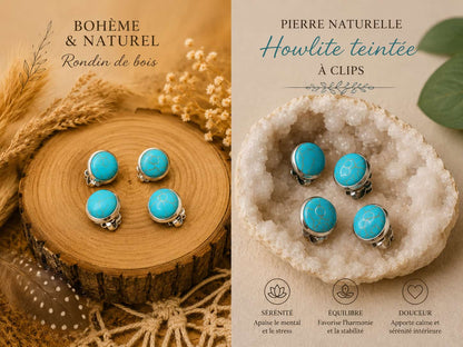 Boucles d'oreilles "turquoises"