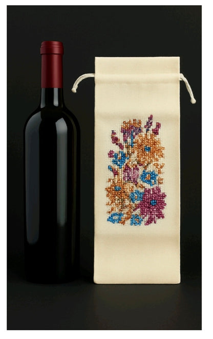Housse bouteille "Bouquet Florale"