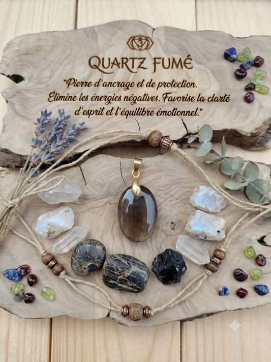 Pendentif "Quartz Fumé"