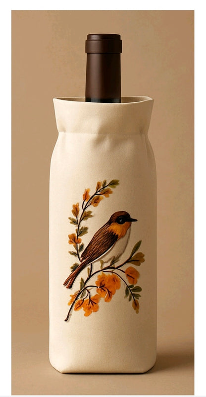 Housse Bouteille "oiseau"
