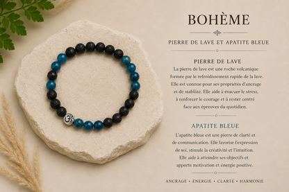 Bracelet "Nuit bleuté"