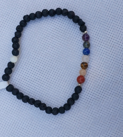 Bracelet " 7 chakras " 4mm