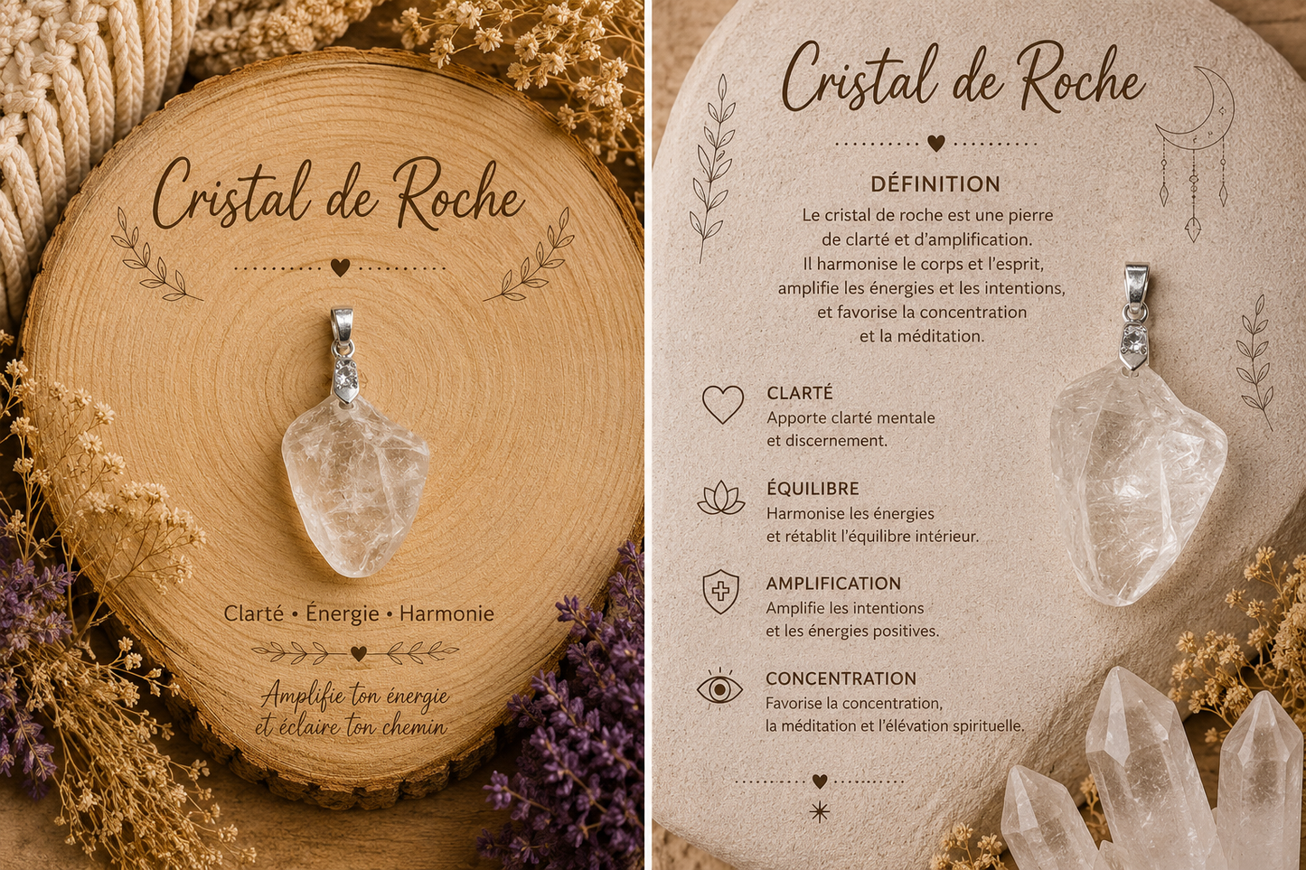 Pendentifs "Reiki"