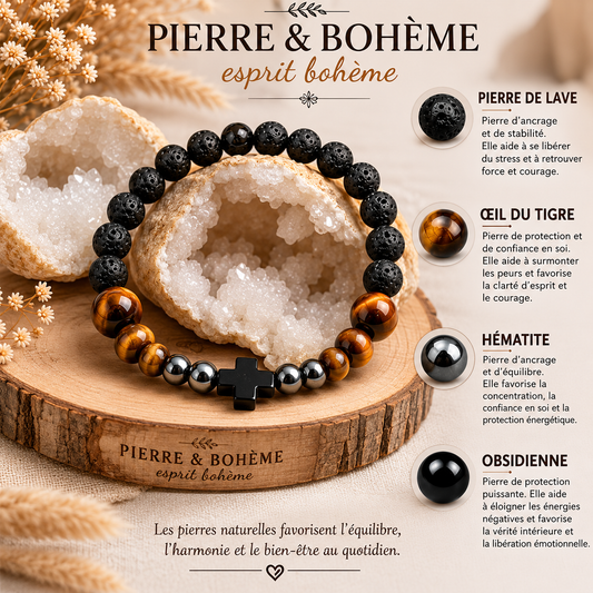 Bracelet "la croix de protection"