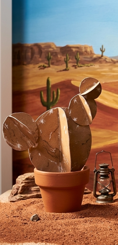 Origami "Cactus marron"