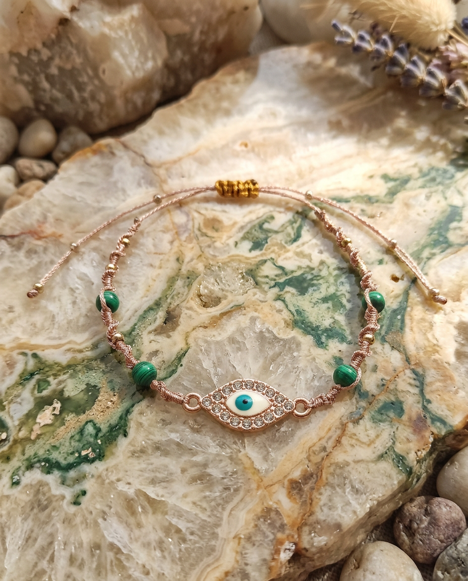 Bracelet "oeil Malachite"