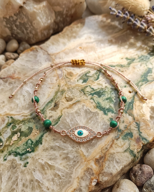 Bracelet "oeil Malachite"