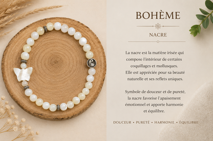 Bracelet "Papillon Nacré"