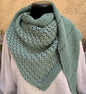 Echarpe " Cheche en coton vert"