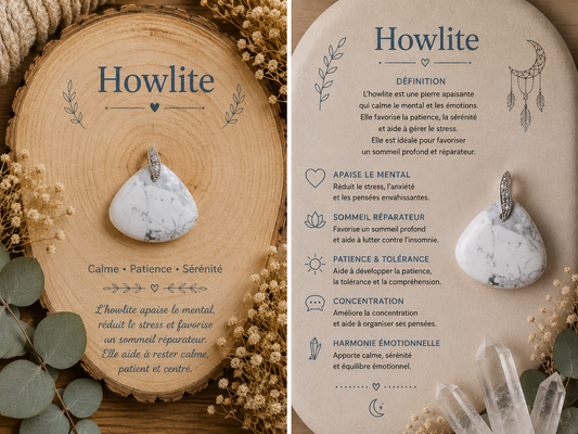 Pendentif "Howlite"
