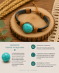 Bracelet " howlite teinté"