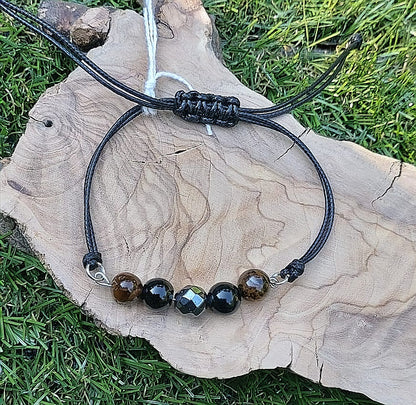 Bracelet "Triple Protection" cuir