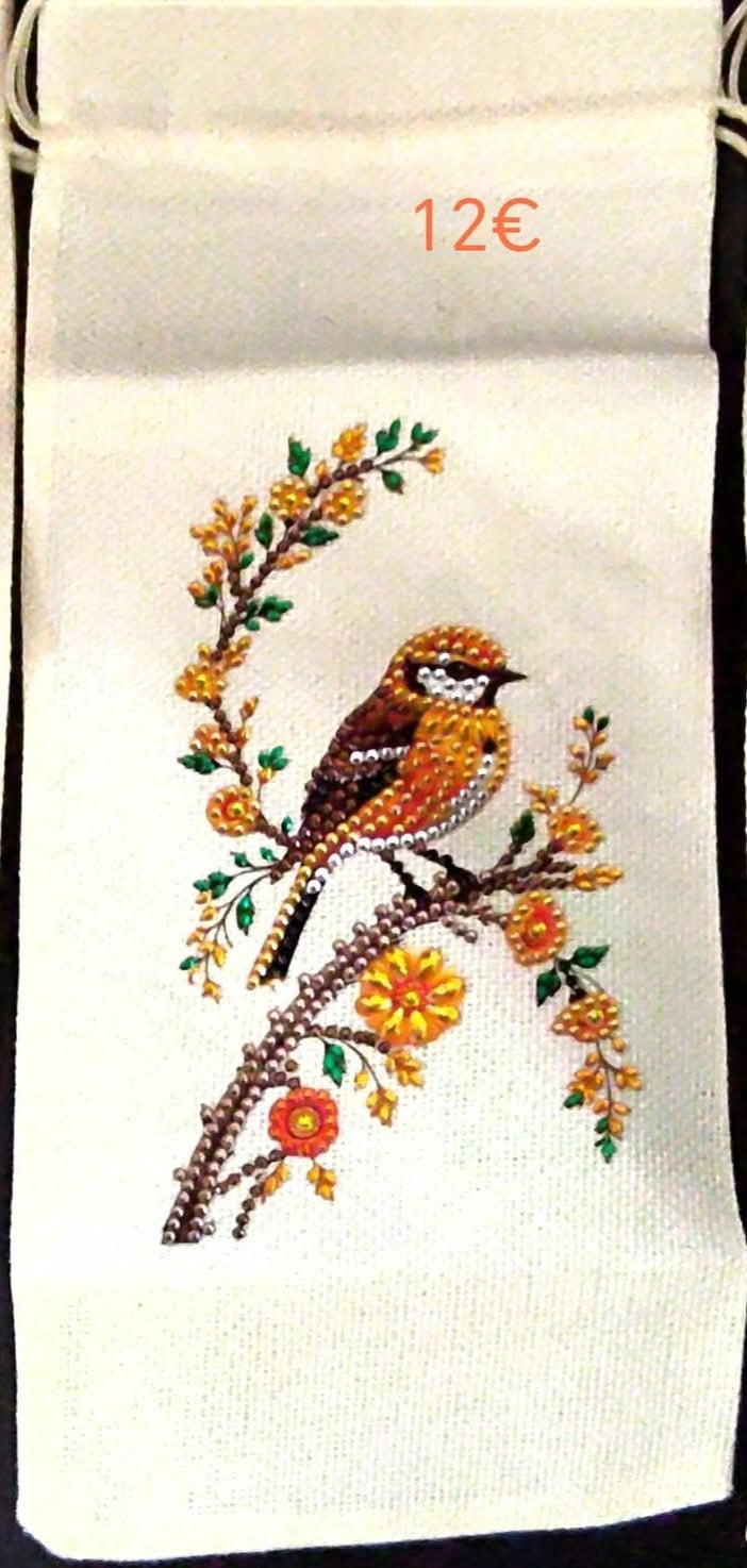Housse Bouteille "oiseau"