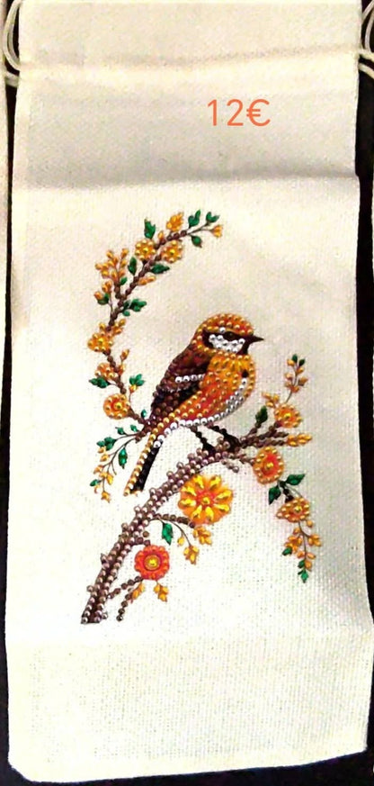 Housse Bouteille "oiseau"