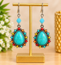 Boucles d'oreilles "Bleu turquoise"