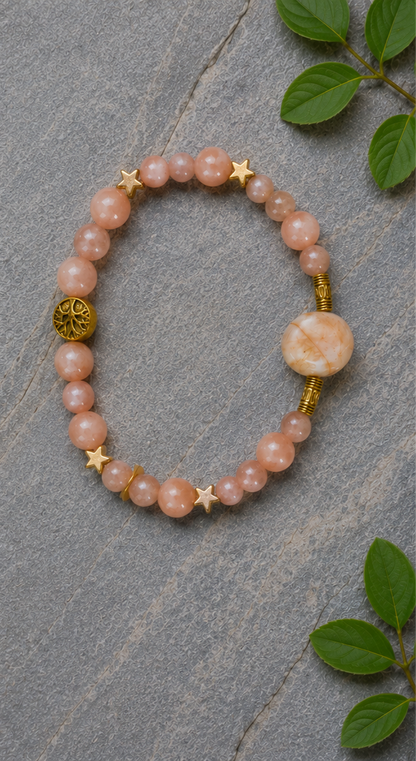 Bracelet " Lune pêche"