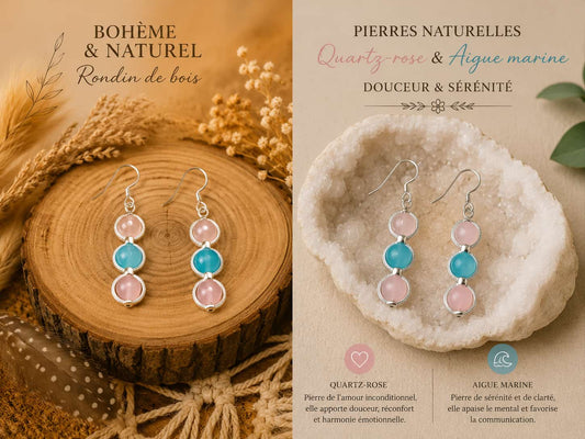 Boucles d'oreilles "Mamour"