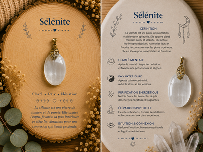 Pendentifs "Selenite"