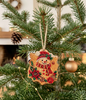 Décoration de Noël en bois (bonhomme de neige)